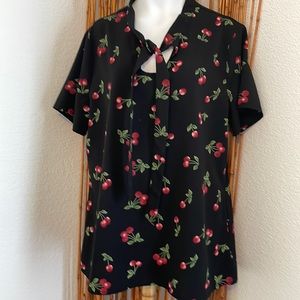Black Cherry Accent Medium Blouse